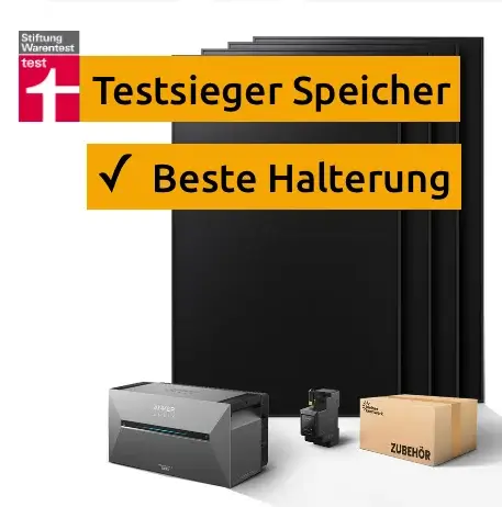 Kleines Kraftwerk Anker Balkonkraftwerk mit Speicher